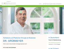 Tablet Screenshot of dr-gruebmeyer.de